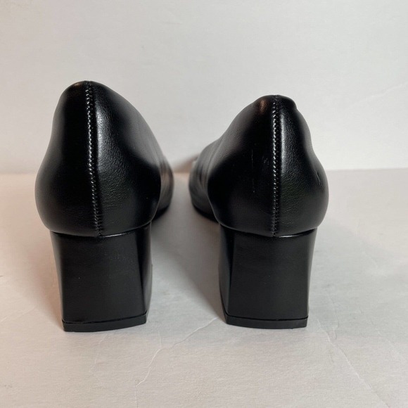 Dream Pairs 5.5 Women Low Block Heel Square Toe Comfort Dress Slip On Pump Shoes - Picture 7 of 13